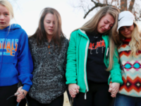 Students participate in a vigil In Benton, Kentucky, on January 23.