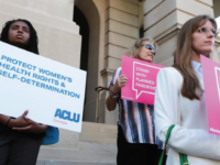 On May 7, women protested Georgia's abortion ban outside the state capitol. Photo courtesy of National Review